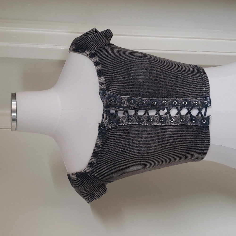 Stone washed crop top